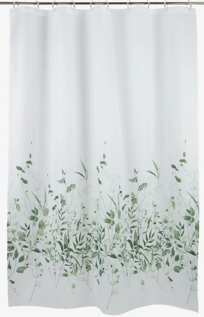 Badeforhæng FILIPSTAD 150x200cm hvid/grøn