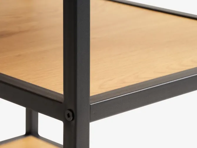 Barbord TRAPPEDAL 60x120 eg/sort