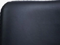 Barstol BROAGER sort kunstlæder/krom