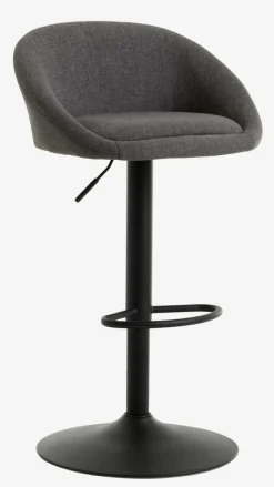 Barstol TAULOV gråt stof/sort