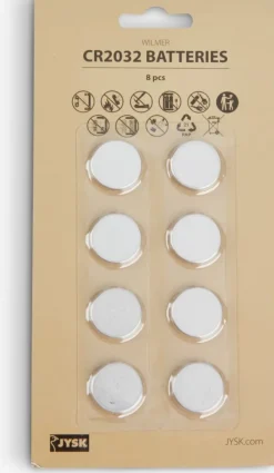 Batterier WILMER CR2032 8 stk/pk