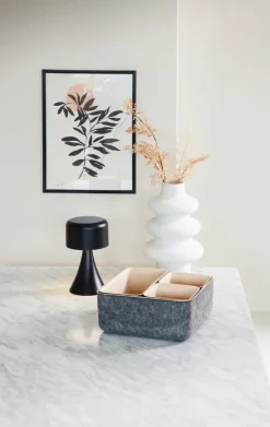 Batterilampe JACOB Ø13xH21cm m/timer