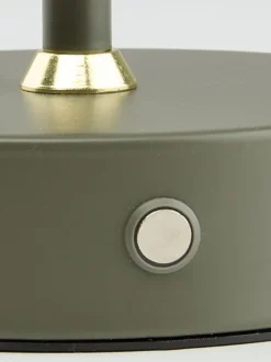 Batterilampe KENT Ø16xH25cm grøn m/touch og timer