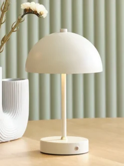 Batterilampe KENT Ø16xH25cm grå m/touch og timer