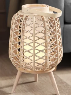 Batterilampe KLEMENS Ø29xH46cm m/timer