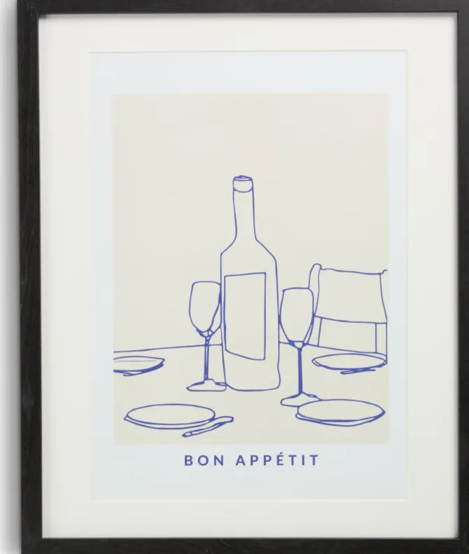 Billedramme OSCAR 40x50cm sort m/A3 passepartout