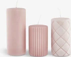 Bloklys ALFRED rosa 3 stk/pk