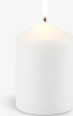 Bloklys TORALF Ø7xH10cm hvid