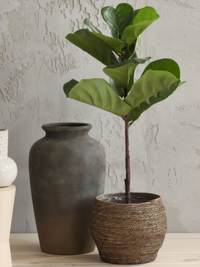 Blomsterpotte SIVERT Ø26xH23cm brun