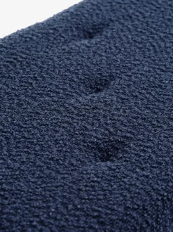 Bænk BADSTED m/opbevaring mørkeblåt stof