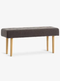 Bænk HAGEBRO mørkegråt stof/natur