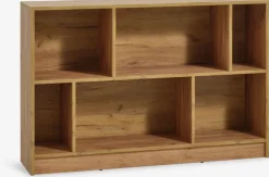 Bogreol MOSBJERG 6 hylder egefarve