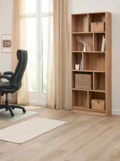 Bogreol MOSBJERG 10 hylder egefarve