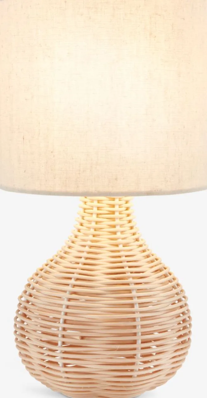 Bordlampe HELMER Ø17xH32cm natur