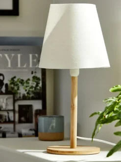 Bordlampe JULIUS Ø19xH39cm natur