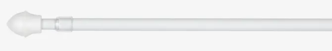 Cafestang Ø12mm 85-135cm hvid