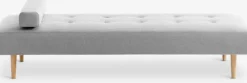 Daybed NOREFJELL 200x80 lysegråt stof/egefarve