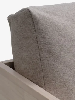 Daybed SOLLERUP 204x78 lysegråt stof/fyr