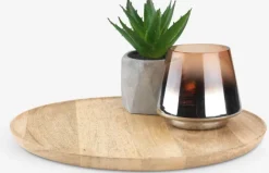 Dekorationsbakke GERNER Ø30cm træ