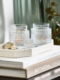 Dekorationsbakke JESPER B14xL25cm hvid