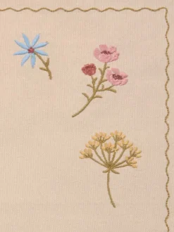 Dækkeserviet CIKORIE 33x42 natur/grøn