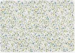 Dækkeserviet FLORA 33x42 blå/hvid