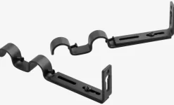 Dobbeltbeslag Ø19mm sort