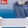 Elastik med knaphuller 18 mm hvid