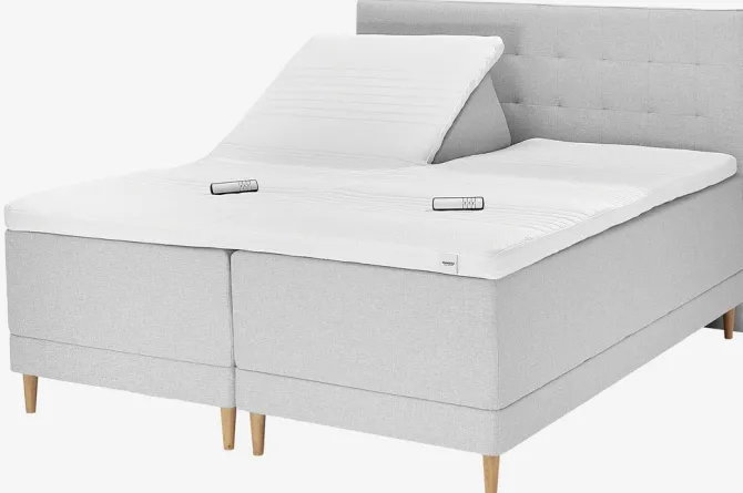 Elevationsseng 180x200 DUNLOPILLO E300 Grå-32