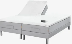 Elevationsseng 180x200 GOLD E40 latex Grå-27