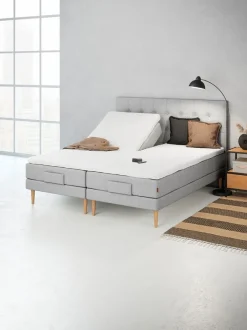 Elevationsseng 180x200 GOLD E40 latex Grå-27