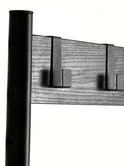 Entremøbel ELVERUM 3 hylder sort stål