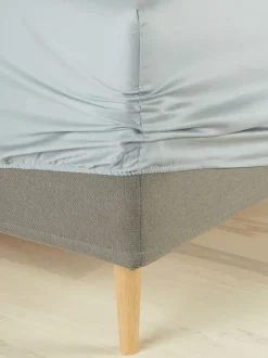 Faconlagen TINE satin 90x200x35 lysegrå