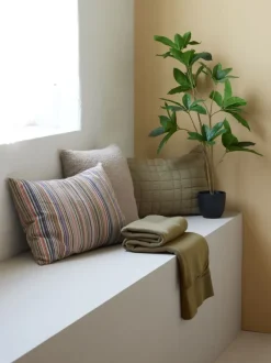 Fleeceplaid DAGLILJE 130x170 grøn