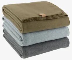 Fleeceplaid DAGLILJE 130x170 grøn