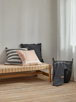 Fleeceplaid DAGLILJE 130x170 mørkegrå