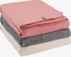 Fleeceplaid DAGLILJE 130x170 mørkegrå