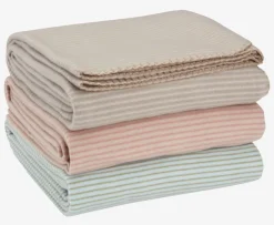 Fleeceplaid KNAPPSIV 120x160 assorteret