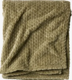 Fleeceplaid ROSENVIAL 130x160 grøn