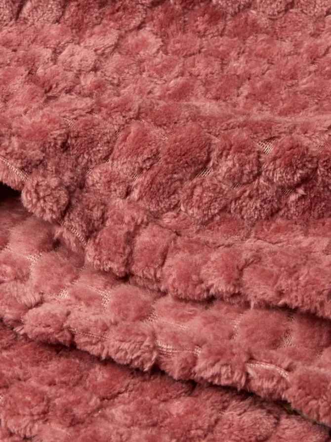 Fleeceplaid ROSENVIAL 130x160 rosa
