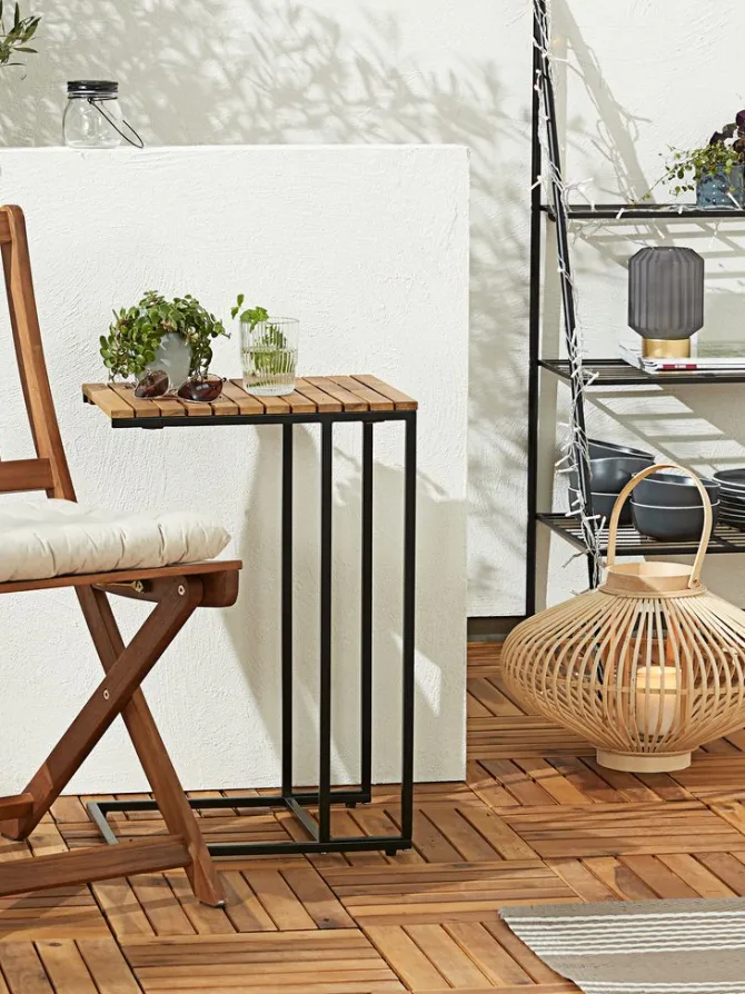 Flise KNEKKAND B30xL30 hårdttræ natur 9 stk/sæt