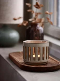 Fyrfadsstage ANDERAS Ø8xH7cm sand