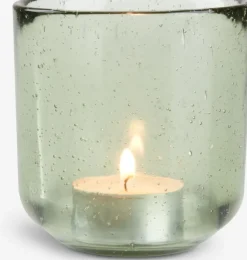 Fyrfadsstage ASLAK Ø8xH8cm grøn