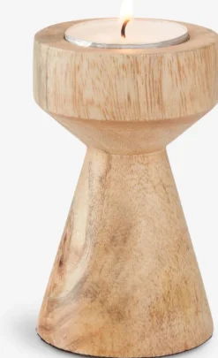 Fyrfadsstage JOHAN Ø6xH10cm træ