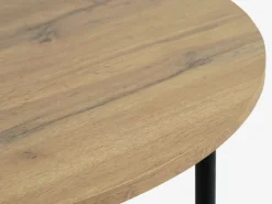 GADSTRUP Ø85 bord + 4 GADSTRUP stole sort/egefarve