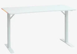 Gamer-bord HALBJERG 65x135 m/LED hvid