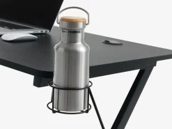 Gamer-bord HALSTED 60x120 m/kop- og hovedtelefonholder sort