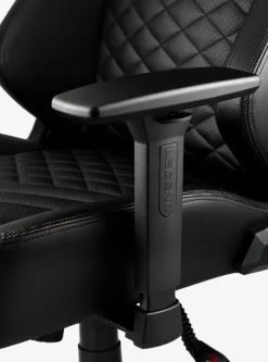 Gamer-stol ABILDAA sort kunstlæder