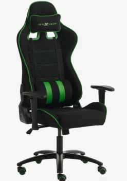 Gamer-stol LAMBJERG sort mesh/grøn