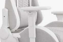 Gamer-stol NIBE hvid/beige stof